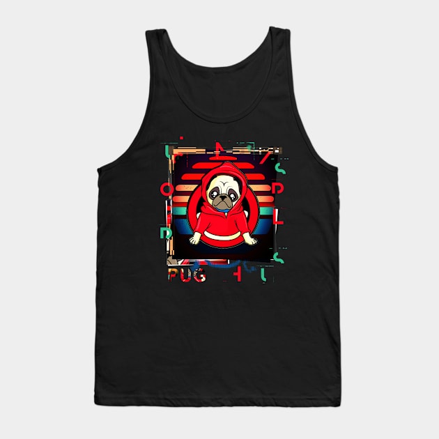 Pug Dog Tank Top by remixer2020